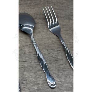 Spoon Stainless Steel Cutlery Hotel Quality Extra Thick Sudu Garpu Fork Kitchen Tableware