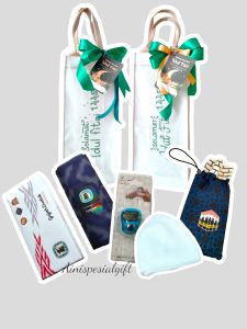 Hampers Sarung Gajah duduk sajadah tasbih digital Tote bag lebaran idul fitri