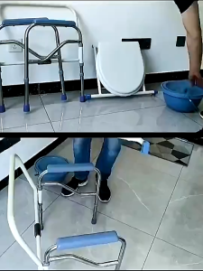 Superm Portable Mobile adult Toilet Bath Chair squatty potty for Pregnant WomenElderlyPatients Potty Foldable Portable Toilet