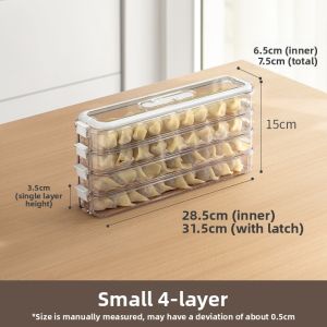 LANJIAOLUO | Refrigerator Freezing Fresh-keeping Food-grade Dumpling Storage Box