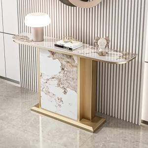 Porch Console Table Long Table Hallway Console Table Side Console Table Narrow Console Tables Long Table High-End Corridor a Long Narrow Table Living Room Side View 玄关桌