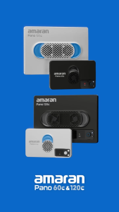 amaran Pano 120c Kit Laptop-sized 120W RGBWW full-color panel light for larger scenes and wider coverage