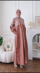 Gamis Payet Bordir Kautun Terbaru