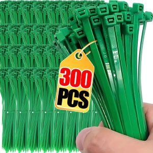 300Pcs Reusable Garden Fixed Ties Plant Support Shrubs Fastener Tree Locking Nylon Adjustable Plastic Ties Tools Gardening Ties