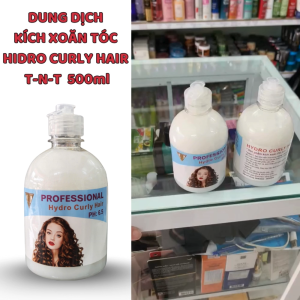 DUNG DỊCH KÍCH XOĂN TÓC HIDRO CURLY HAIR T-N-T  500ml  Rút Ngắn Thời Gian  chuyên dùng cho salon hair.