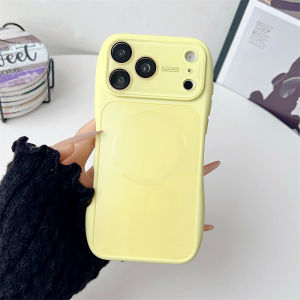 Luxury Small Waist Bumper For Magsafe AG Frosted Phone Case For iPhone 16 17 Pro Max 15 14 13 17Pro Wireless Charging Back Cover