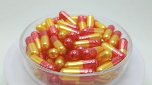 1000pcs Size 0 PEARL RED/PEARL GOLDEN YELLOW 1 OSPA High Quality Empty Gelatin Capsule
