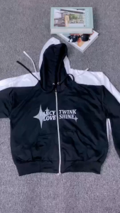 Hoodie Fancy Twink Love Shine Crope - Jacket Croope Atasan Wanita Korean Style