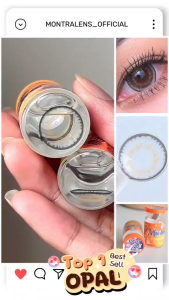 🌻Opal ตาหวาน ตาโต 3tone 🌻 ลายดัง คอนแทคเลนส์ Montra บิ๊กอาย ค่าน้ำ 55% เลนส์นิ่มมาก นำเข้าจากเกาหลี พร้อมส่งในไทย