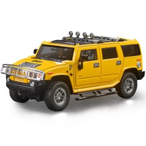 1:18 Scale Hummer H2 Alloy Car Model Diecast Car Sound Light Car Lovers Collection Kids Birthday Gift Metal Boys Toys