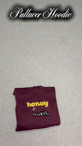 Sweater Hoodie Pria Wanita Distro Bandung Terbaru 2025 Bahan Fleece List Honey Size M L XL XXL