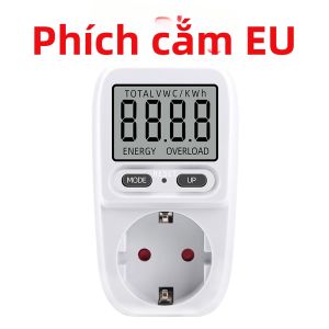 Đồng Hồ Đo Điện Thông Minh Máy Đo Điện Năng Máy Phân Tích Mức Tiêu Thụ Năng Lượng Điện Màn Hình LCD Ổ Cắm Đo Dòng Điện Để Tính Phí Điện