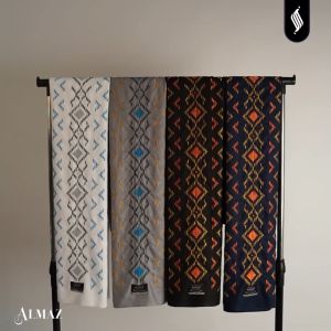 Katsae - Sarung Bordir Terbaru Almaz Bordiran Timbul Premium Sarung Pria Dewasa Warna Grey Sarung Sholat 100% Bordir Asli