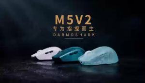Darmoshark Wireless Gaming Mouse M5V2 PAW3950 30K Dual 8K Polling Rate 36g Ultra-Lightweight  Finger Grip Office Mouse