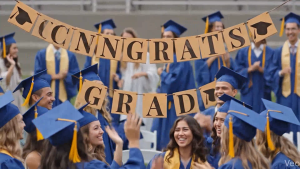 Dây Cờ Trang Trí Lễ Tốt Nghiệp Tiếng Việt Tiếng Anh Nhiều Mẫu - Happy Graduation Bunting Multiple Styles Available LTN58