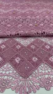 OLEVO | African Gilding Guipure Cord Lace Fabric 2026 Nigerian Chiffon Cotton Lace Fabric High Quality Nigerian Material Sewing AT2819
