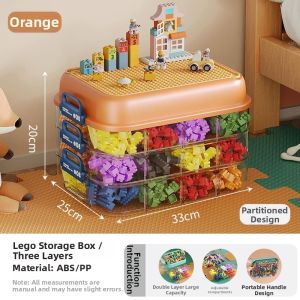 XUNHUAI | Transparent Multi-Layered Organization Box for Lego Parts