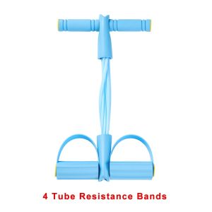 4/6 Level Resistance Band Elastic Bands with Non Slip Handles for Home Fitness Abdominal Muscle Training Yoga Pilates Workout