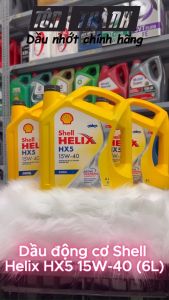 [ Hàng Chính Hãng ] Dầu nhớt Shell Helix HX5 Diesel 15W40 6L (Dùng cho động cơ máy dầu)