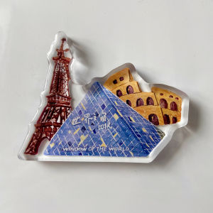 Magnezie Acrylic Souvenir Kẹp Tủ Lạnh Du Lịch Quảng Đông Quà Tặng Lưu Niệm Trang Trí Nhà Phụ Kiện