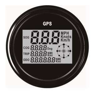 85mm GPS Speedometer Universal Odometer Gauge with GPS Antenna 8 Colors Backlight MPH KMH for Car Truck Marine