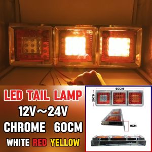 Lampu Belakang LED 12V~24V Chrome Brake/Signal/Reverse Hino Nissan Lorry Tail Lamp PRICE FOR 1 PC 60CM