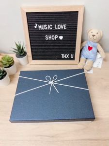 [A01]กล่องของขวัญ มี 4 สี กล่องสำเร็จรูป ทรงสี่เหลี่ยมผืนผ้า ของขวัญ กล่องใส่เสื้อ กล่องใส่ของขวัญ กล่องของขวัญสีน้ำเงิน