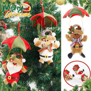 Christmas Hanging Ornaments Skydiving Santa Claus Doll Xmas Ornament Craft Gifts Home Decoration