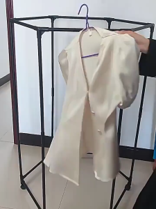 Hexagonal Rotating Clothes Rack Heavy Duty Multilayer Standing Clothes Hanger Movable clothes rack