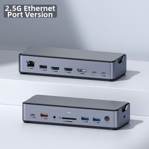Hagibis | M.2 Expansion Dock with USB Converter HDMI/DP Thunderbolt 3/4 for MacBook Pro 8K Multi-Screen 2.5G Ethernet