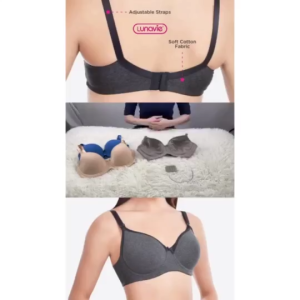 Lunavie 𝐀𝐧𝐭𝐢-𝐁𝐚𝐜𝐭𝐞𝐫𝐢𝐚𝐥 Premium Convertible Moulded Nursing Bra | Breastfeeding Bra | Removable Wire | Bra Ibu Menyusu