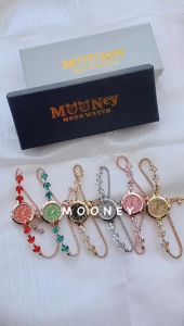 Mooney Jam Tangan Tali Serut Mermaid Angka Q3 Jam Tangan Wanita Fashion Quartz