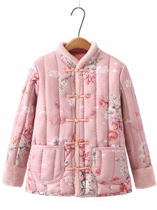 Thickened Fleece Cotton Jacket for Middle-Aged And Elderly Women Camel down Jacket Young Womens New Chinese Style Winter Coat