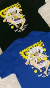 Kaos Anak Laki Anime Gear 5 Luffy – Baju Distro One Piece Katun Lembut Umur 6-12 Tahun – Desain Bajak Laut Keren Warna Pilihan