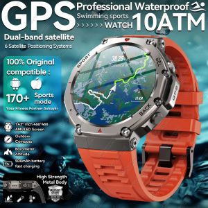 2026 NEW T-Rex Ultra Smart Watch for Men Dual-Band GPS&Compass 10ATM Water-Resistance Military Grade Outdoor Fitness Smartwatch