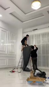 Gorden Pembatas Ruangan Rumah Dan Masjid Kain Blackout Bahan Tebal