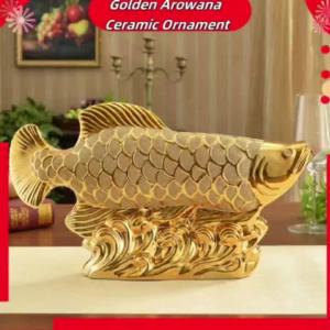 TV cabinet hallway wine cabinet new house partition bedroom golden dragon fish ornaments gold wedding gift living room home decorations