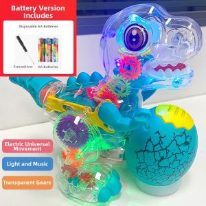 Educational Musical Lights Rotating Gear Dinosaur Toy