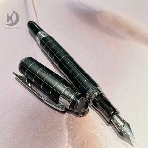Bộ Bút Máy Cao Cấp Phiên Bản Siêu Cấp Đầu Bút Pha Lê Ngòi Viết Trung Bình & Thư Pháp Thân Bằng Thép Không Gỉ Quà Tặng Dành Cho Nam & Nữ