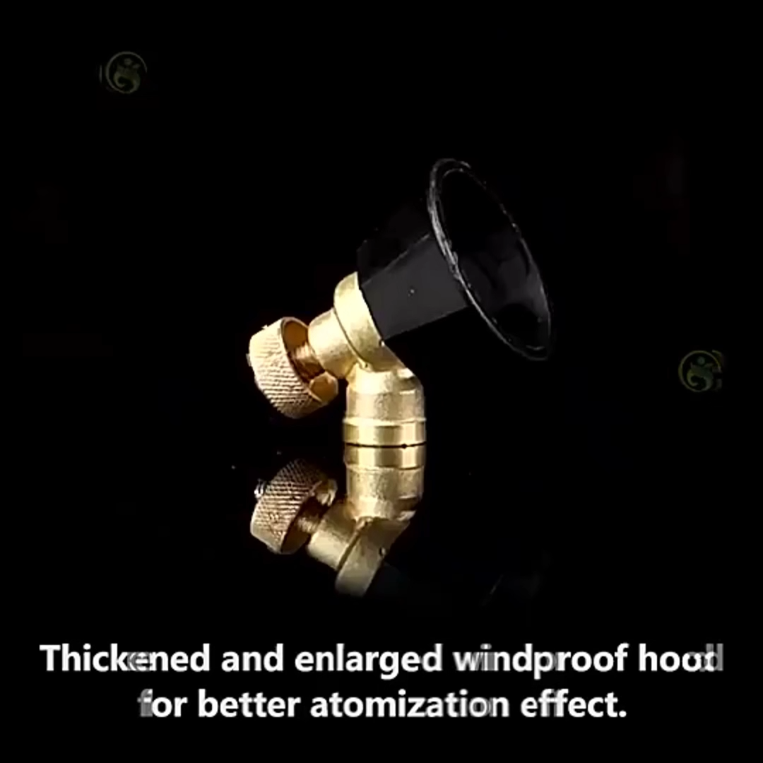 Brass cyclone nozzle fruit and vegetable atomization 360 ° adjustable garden high pressure car washing nozzle