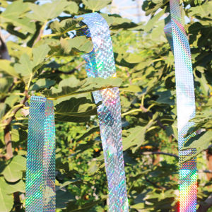 【Ready Stock】50M/80M Bird Repellent Scare Tape Repeller Ribbon Humane Scarer Pigeons Duck Fox Reflective Light Bird Repellent Ribbon