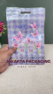 Pouch Zipper Panjang Karakter Kelinci UK ± 24 cm x 17cm MIN 4PCS – Plastik Imut Jakartapackaging KP-1875