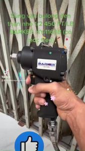 Súng vặn bulong đen thân nhỏ 1/2 450 FT/LB BARKER HY-1163B (có móc treo)