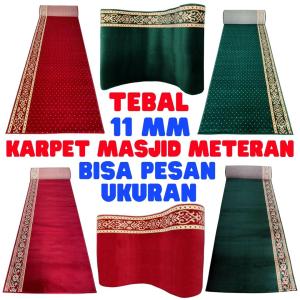 Alhadi Karpet Masjid MIRGRA DYNABEL METERAN Panjang 100cm Lebar 120cm Tebal 11mm Halus dan Empuk Sajadah Mushola Turki Best Seller