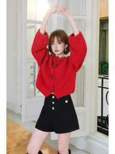 MIUCO | Quần Short Phong Cách Cao Waisted Đùi Rộng Ôm Sát