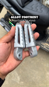 【24H Ship】HONDA CLICK V2 V3 / BEAT FI V2 V3 FOOTREST ALLOY L8604 - WHT / REAR FOOTPEG