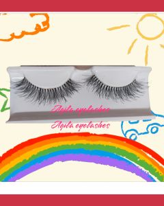 bulu mata super 3d dengan tulang bening plus tutup mika cod per pcs