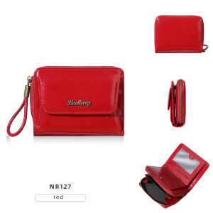High Quality Womens Short Wallet Simple Card Holder Female Purses with Zipper Coin Pocket Small Card Bag for Girls