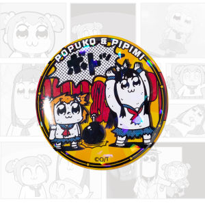 round Iron Grain Badge Anime Pop And Pipi Beautiful Collectible Toys for Fans of Cartoon Characters