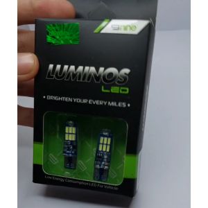 SEPASANG LAMPU LED T10 15 JELLY MODE KEDIP/FLASH LUMINOS UNTUK SEIN SENJA PLAT NOMOR DAN STOP REM VARIO MOTOR MOBIL